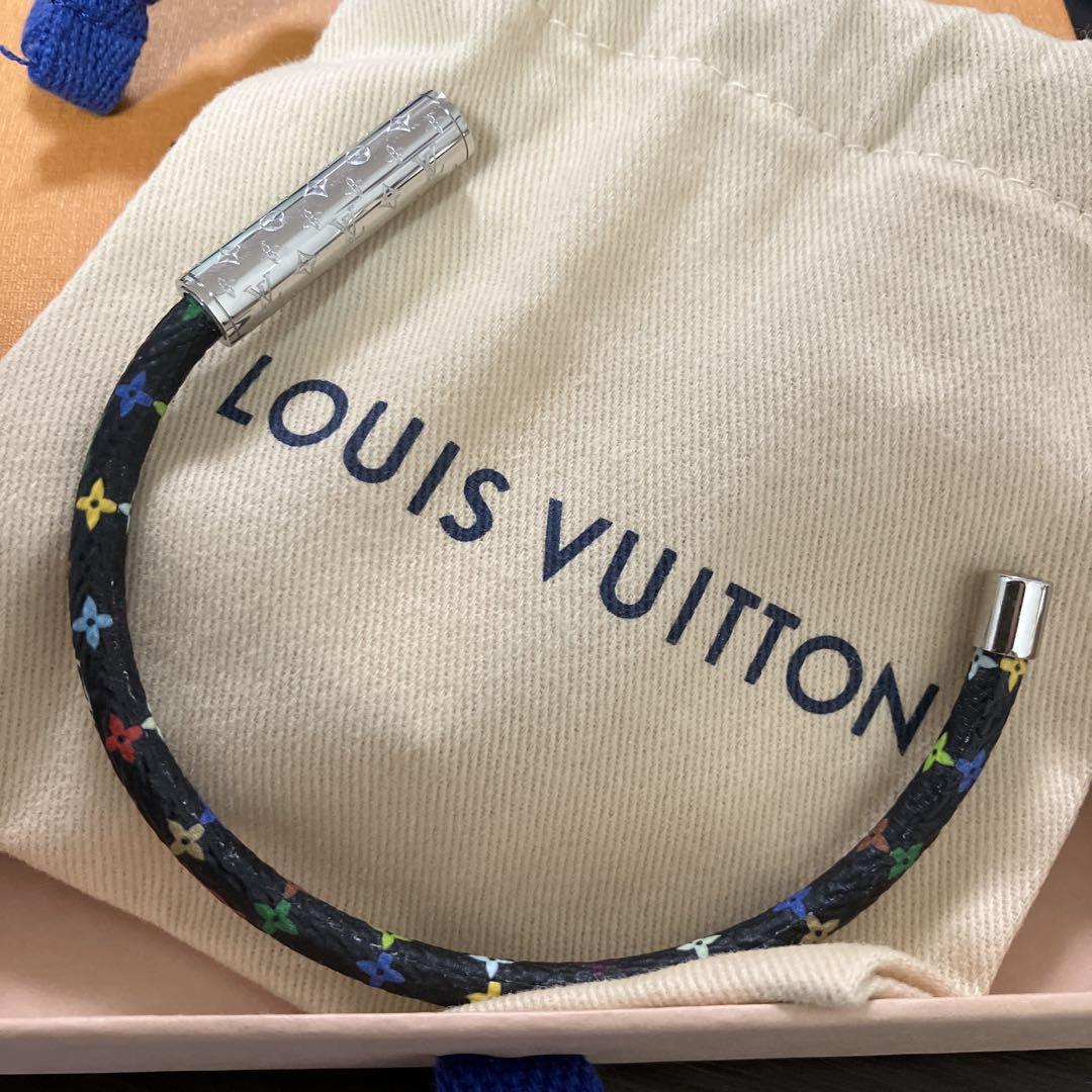 LouisVuittonルイヴィトン村上隆マルチカラーブレスレットブラック黒17 LouisVuittonルイヴィトン村上隆マルチカラーブレスレット