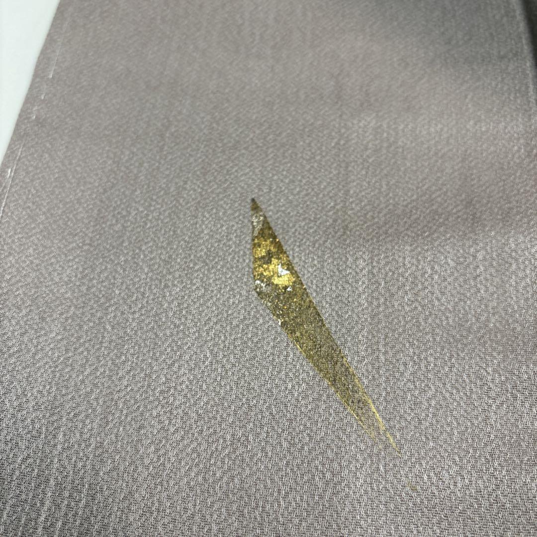 付下げ 作家物 裄65 金彩に細かな刺繍 一つ紋 正絹 着物 AK-3627 .