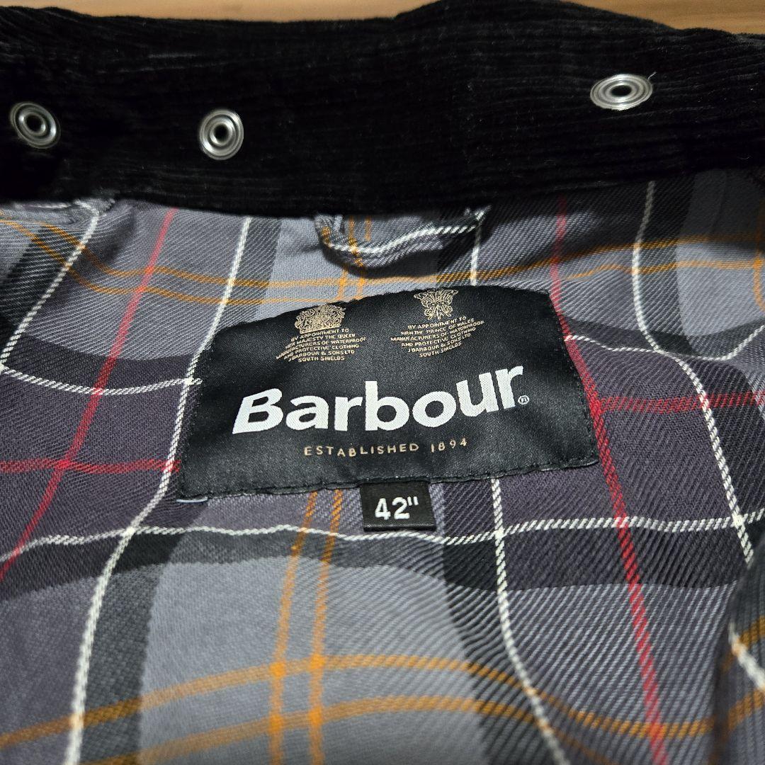 Barbour ワックスコート バーレー 42　ブラック