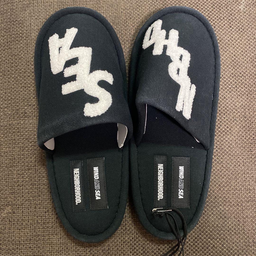 新品　NEIGHBORHOOD WINDANDSEA ブラック F スリッパ