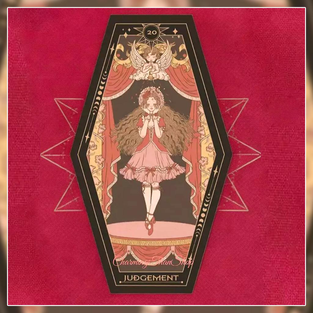【正規品タロットカード】レア形状✨棺のような六角形✨夢想のビンテージタロット 正規品タロットカード】レア形状✨棺のような六角形✨夢想の