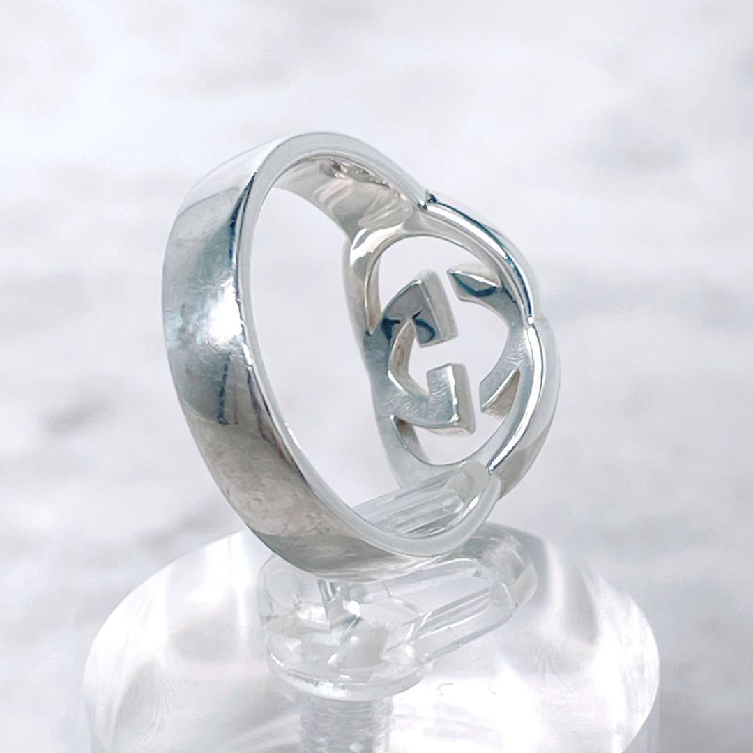 GUCCI シルバー925 Gロゴ リング 19 インターロッキングG GUCCI シルバー925 Gロゴ リング 19 インターロッキングG