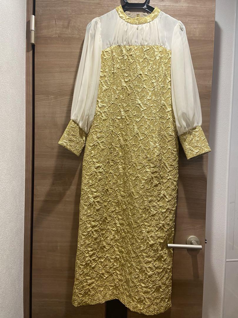 niana 結婚式 ワンピース パーティードレス ジャガード シアー niana 結婚式 ワンピース パーティードレス ジャガード シアー