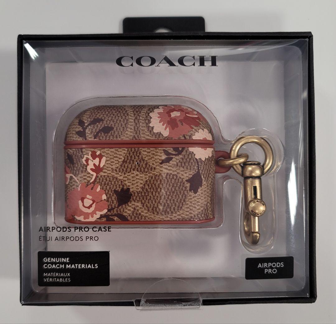 AirPods Pro用 COACH（R）ハードケース／SIGNATURE Black