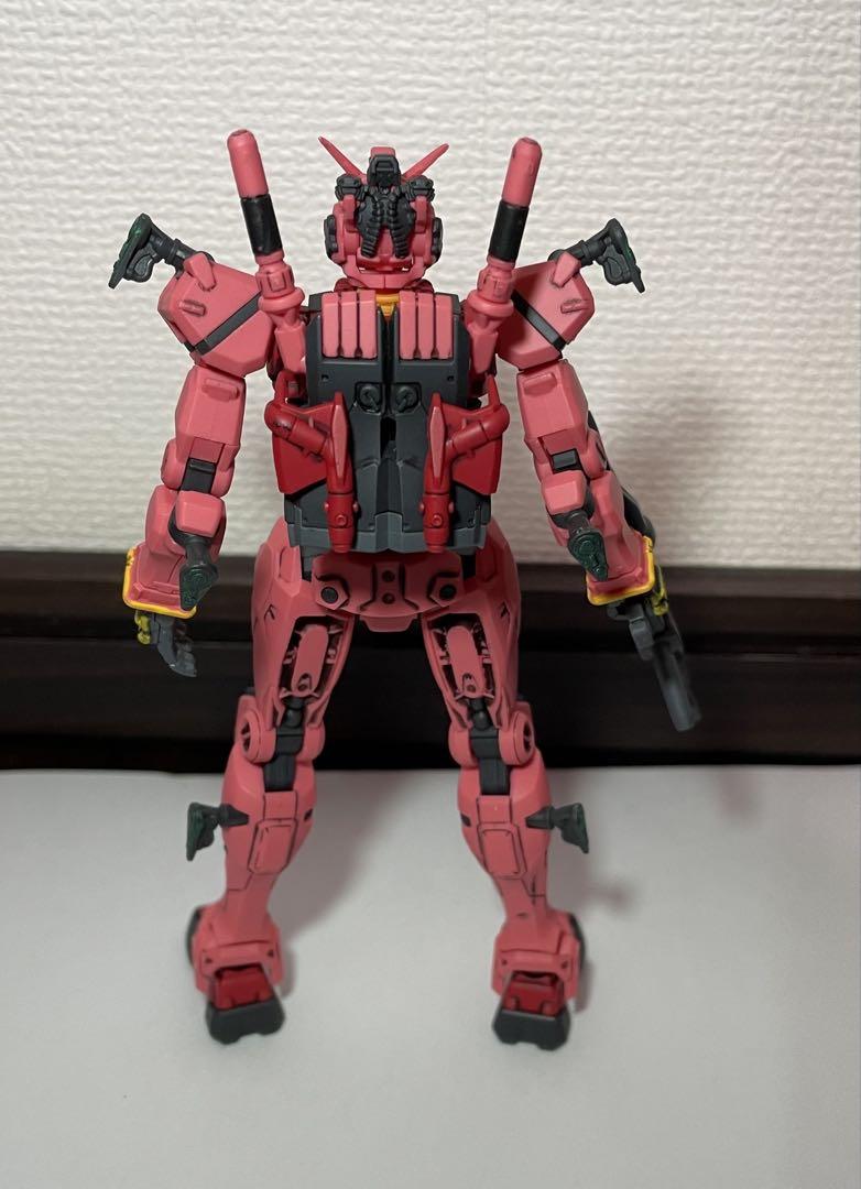 ガンプラ　HG 赤いガンダム　部分塗装　完成品