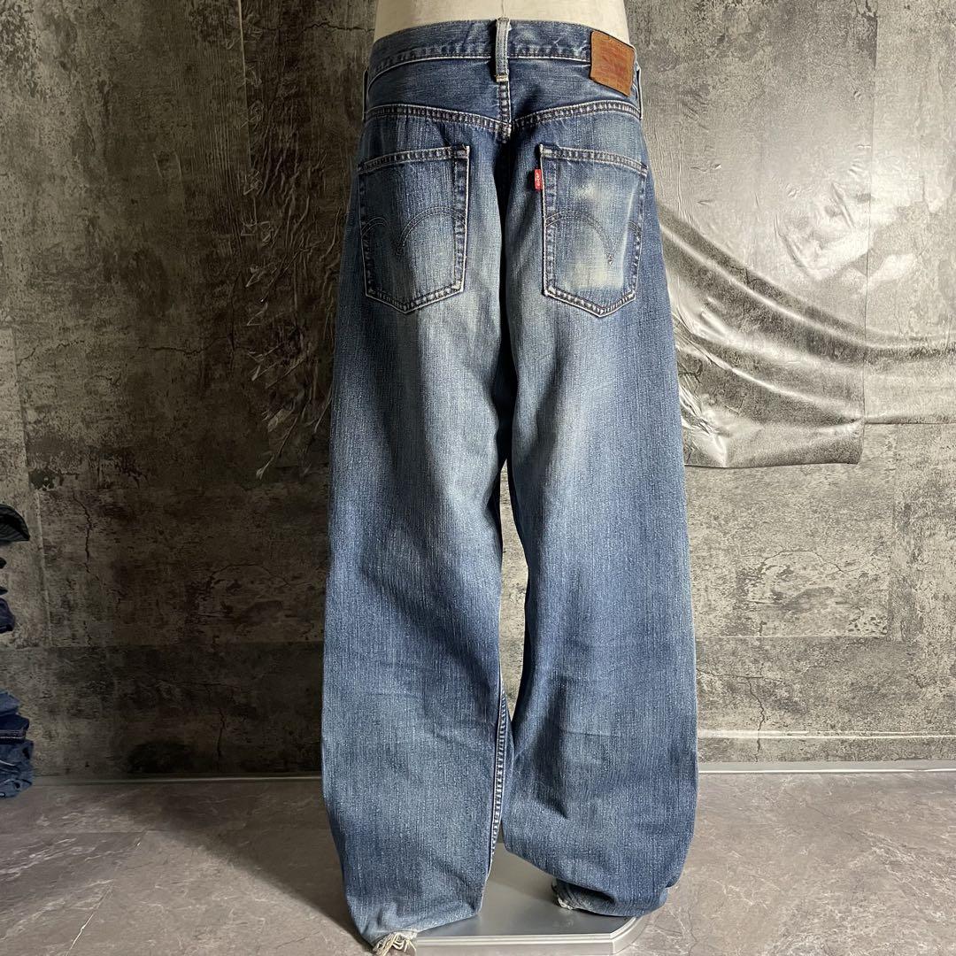 売れ筋アイテムラン LEVI'S〈504 バギージーンズ ワイド W36 ヒゲ 05年製 00s パンツ