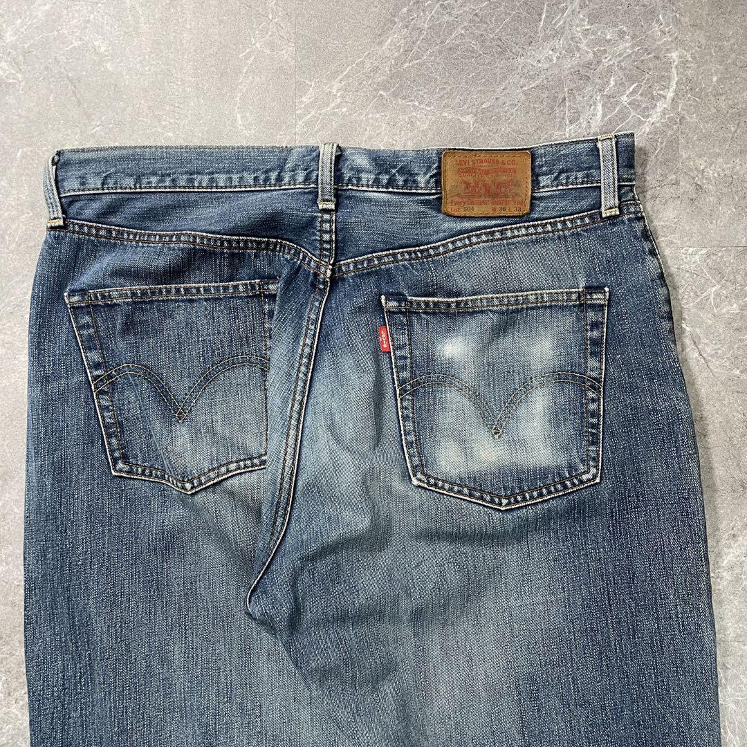LEVI'S〈504 バギージーンズ 00s 05年製 ヒゲ W36 ワイド