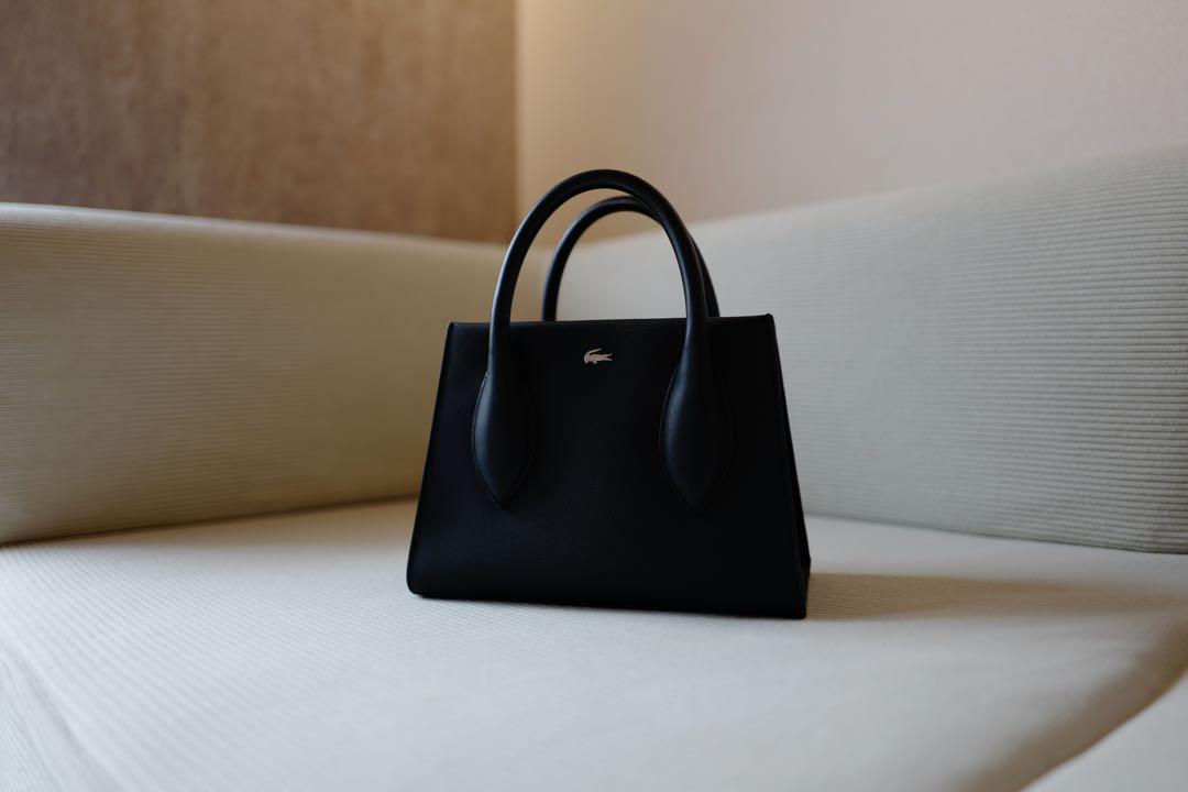 Lacoste 黒 ショルダーバッグ 取り外し可能ストラップ