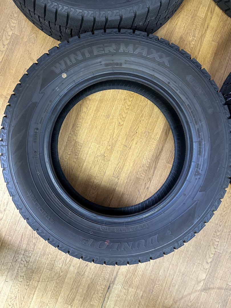 DUNLOP 195/65R15 スタッドレスタイヤ4本日本製23年式(2-1)