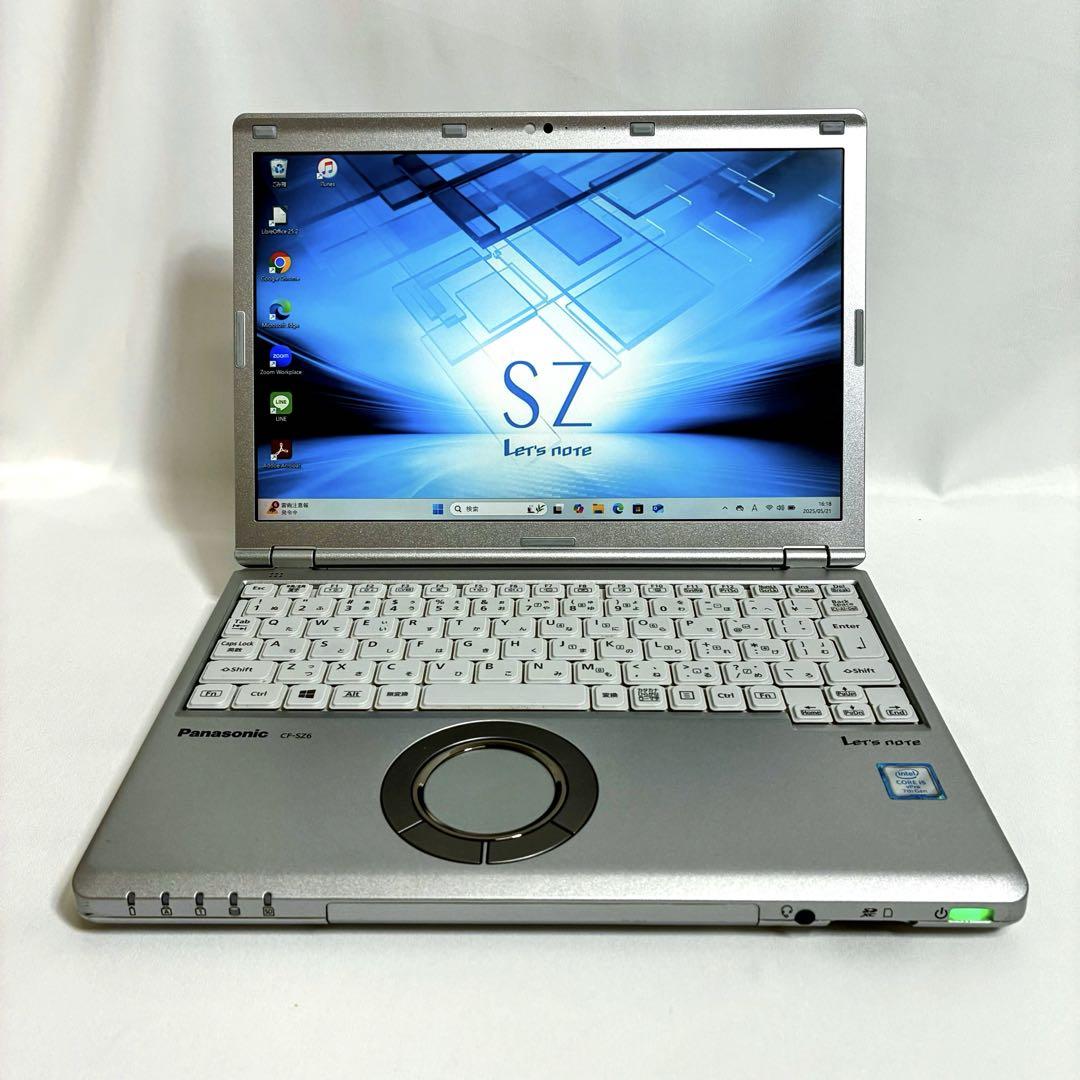 軽量849g✨パナソニックLet’snote i5/SSD128GB Win11