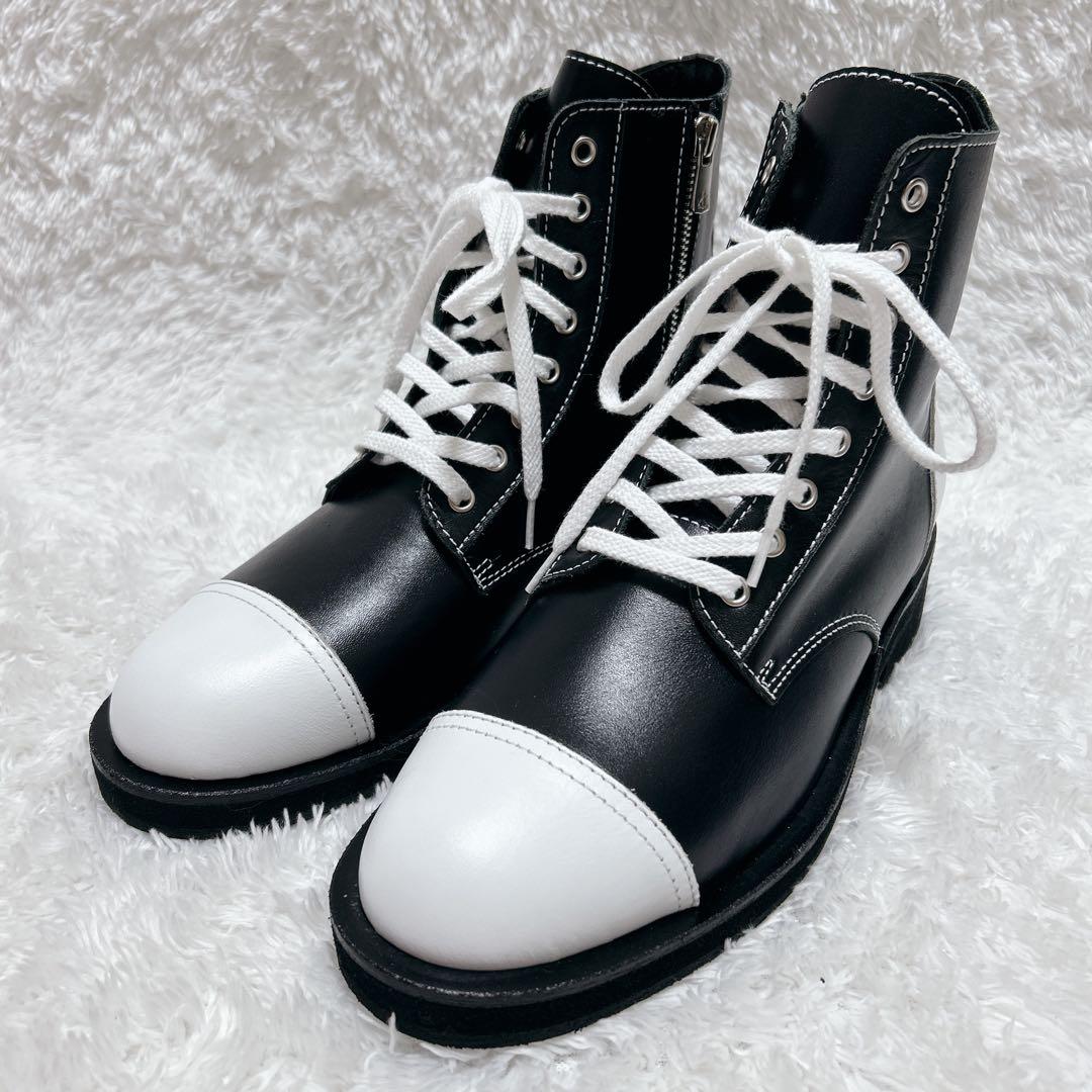 NO ID. ノーアイディー レースアップ ブーツ ジップ　40