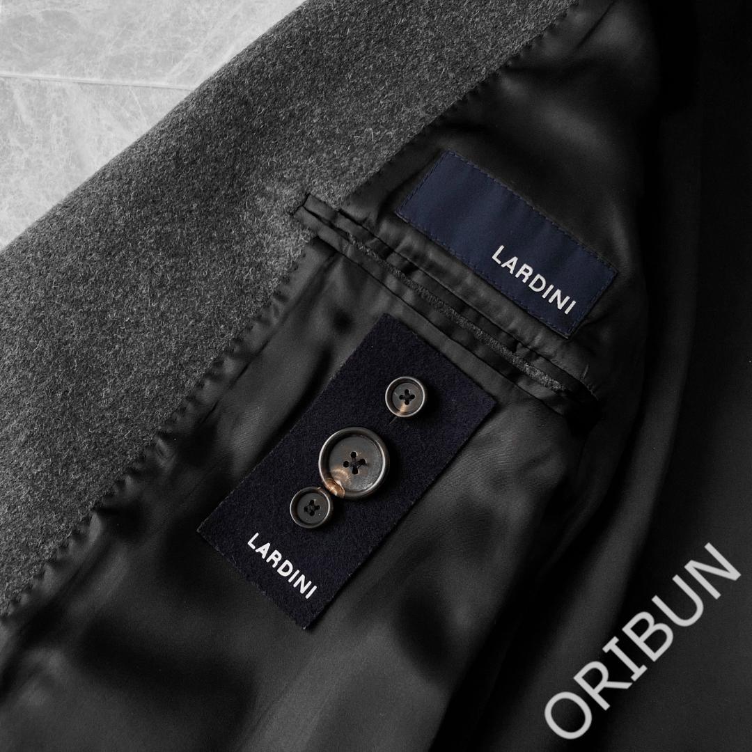 LARDINI ウールソリッドフランネル チェスターコート LEON 干場