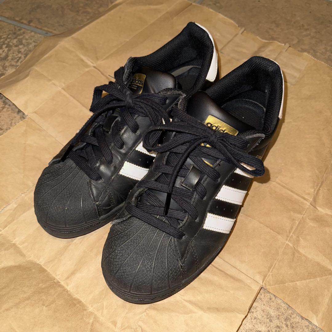 adidas superstar スーパースター　ブラック　24.5cm