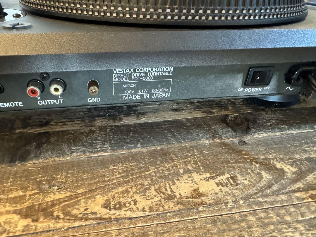 ジャンク　vestax PDT-5000 ターンテーブル　レコードプレーヤー