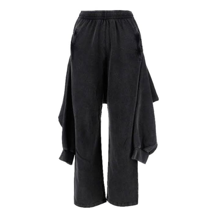 2020年 バレンシアガ ドッキング ヴィンテージ加工スウェットレイヤードパンツ 2020年 バレンシアガ ドッキング ヴィンテージ加工スウェットレイヤードパンツ