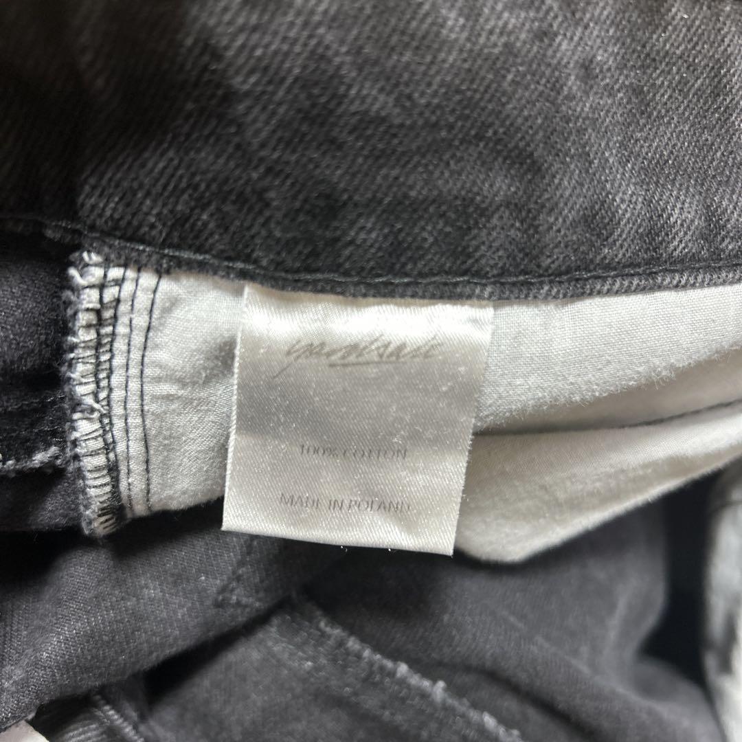 yardsale リッパー　ブラックデニム　黒ステッチ