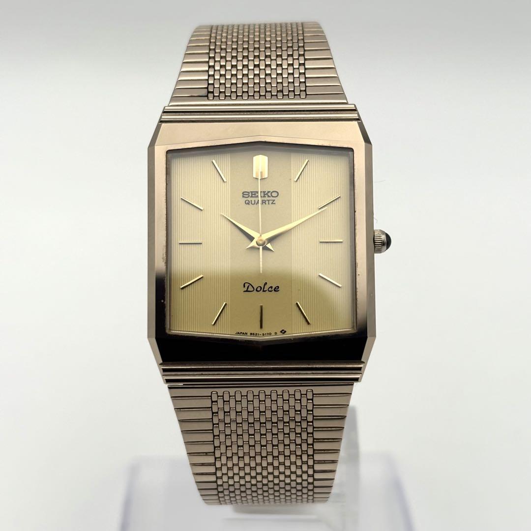 SEIKO Dolce アナログメンズクォーツ時計 SEIKO DOLCE 金 ゴールド クォーツ 腕時計 メンズ - メルカリ