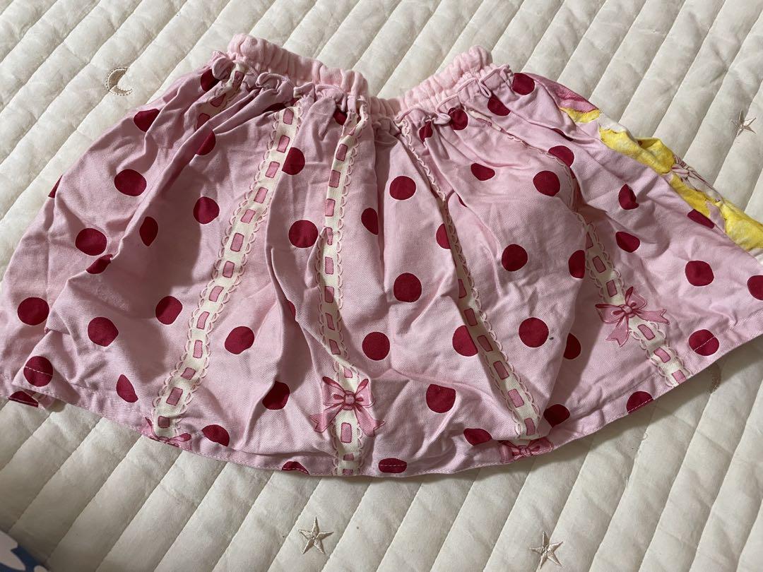 シャーリーテンプルリスりんごスカーパン ♡New Arrival News♡リス＆リンゴバスケットプリントシリーズ