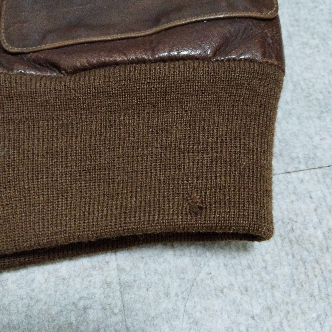 リアルマッコイズROUGH WEAR TYPE A-2　ラグド レザー 38