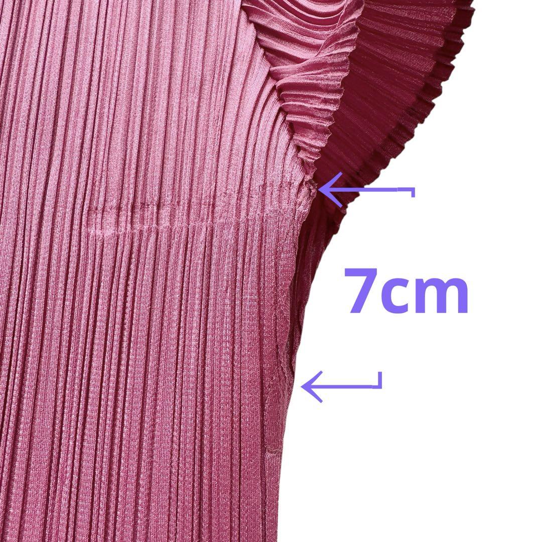 美品 PLEATS PLEASE 半袖 カットソー ピンク系