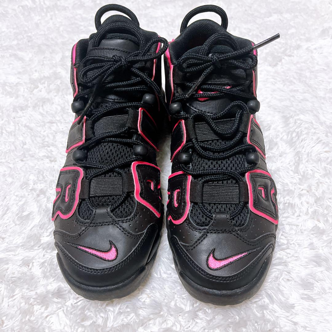 NIKE ナイキ エアモア アップテンポ ブラック ピンク 23.5cm
