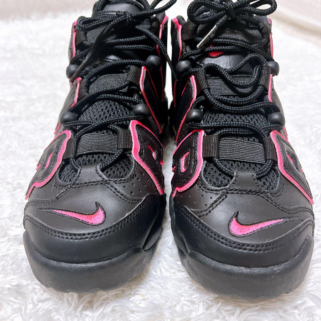 NIKE ナイキ エアモア アップテンポ ブラック ピンク 23.5cm