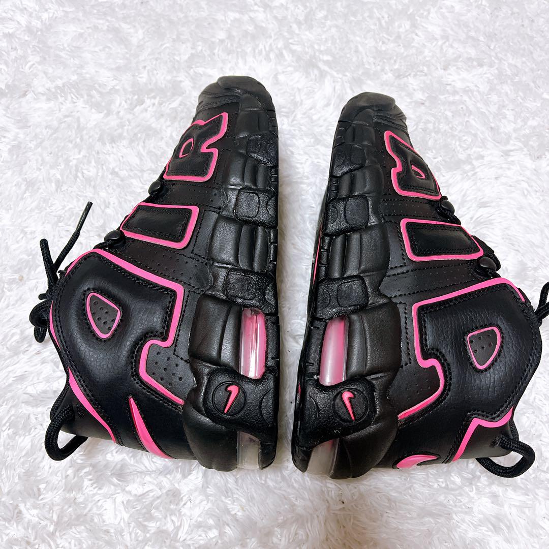 NIKE ナイキ エアモア アップテンポ ブラック ピンク 23.5cm