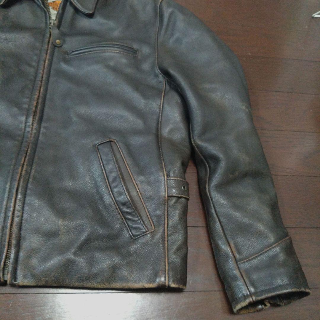 Harley-Davidson　ハーレ　ＵＳＡ 本革　牛革 ブラウン　サイズ38