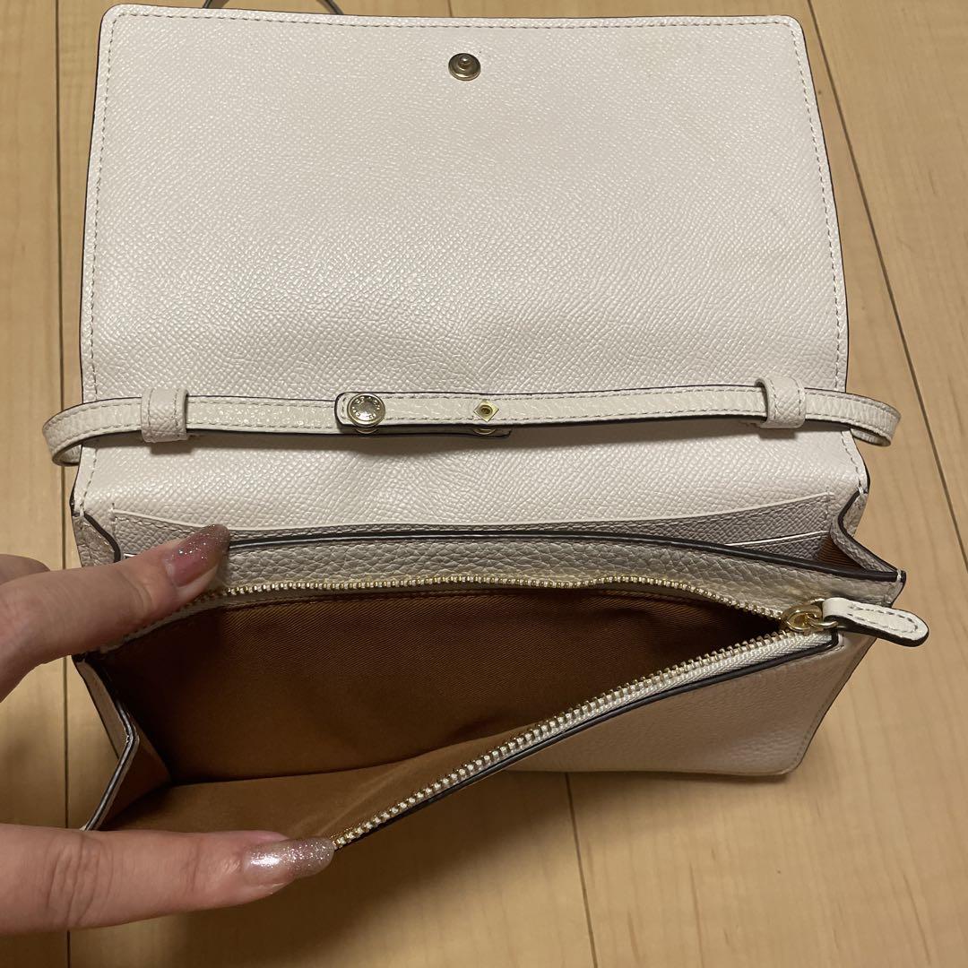 コーチ COACH ショルダーウォレット レザー ホワイト 財布
