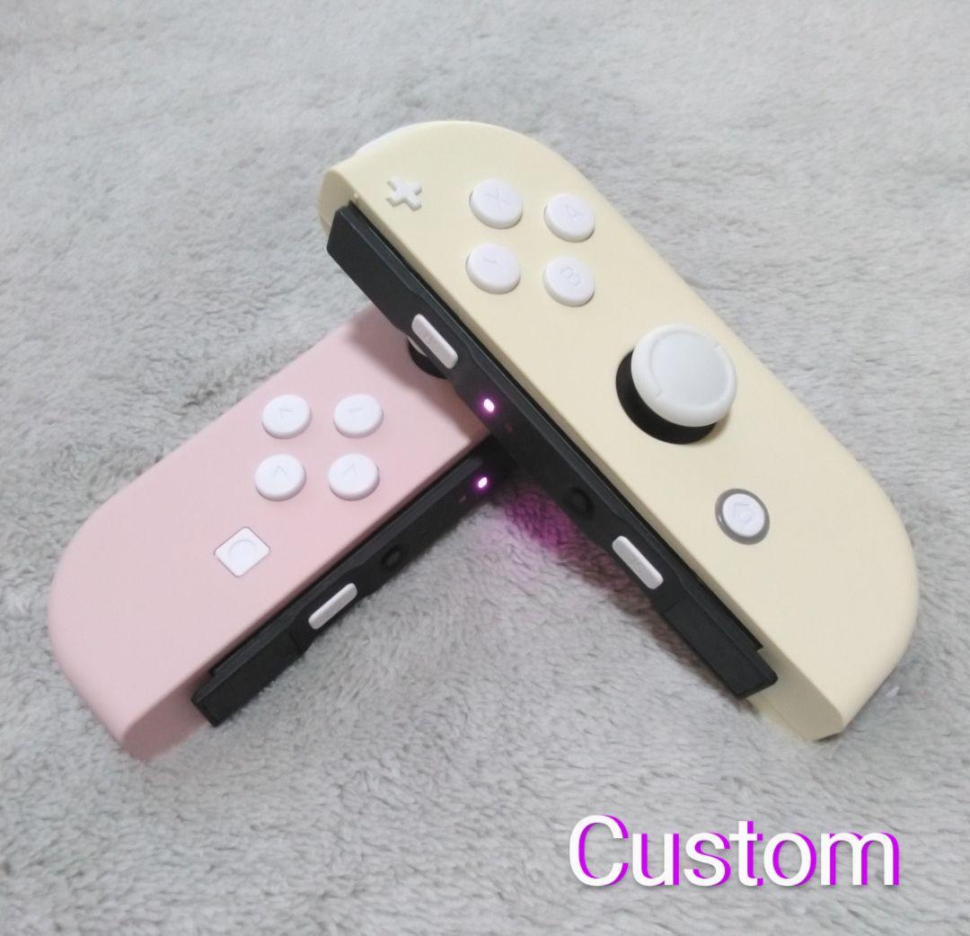 ニンテンドーSwitch ジョイコン ブラック×メタリックピンク