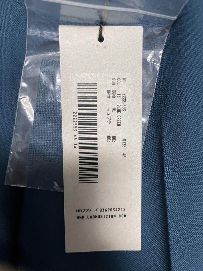 極美品LAD MUSICIAN 22AW 2Bセットアップ BLUE GREEN
