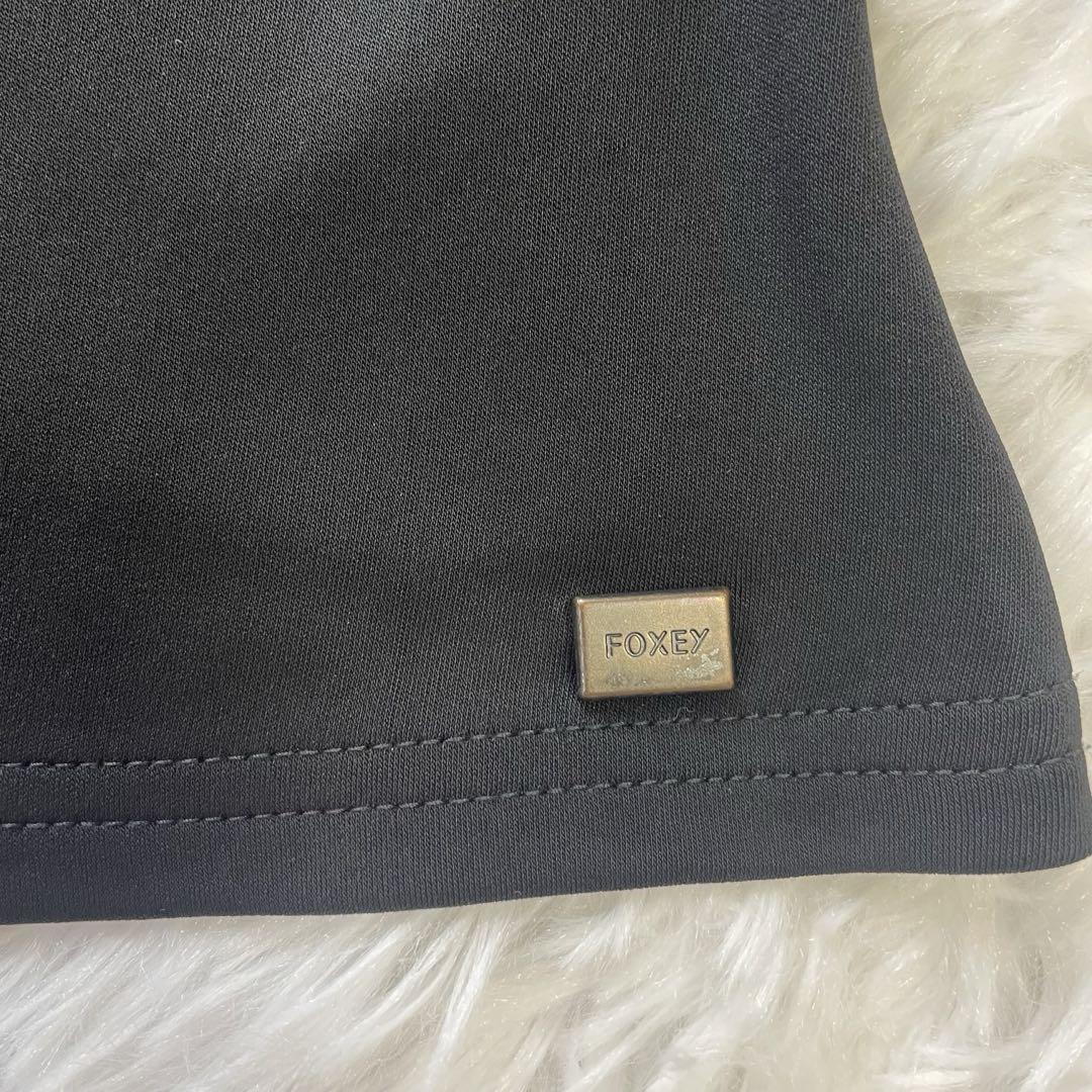 FOXEY New York 美品✨ノーカラー カーディガン ジャケット 薄手