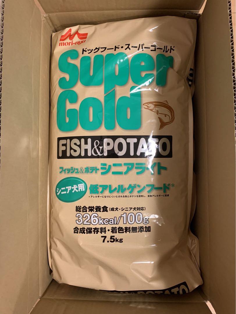 ドッグフード、スーパーゴールド　フィッシュ&ポテト　未開封７.５kg