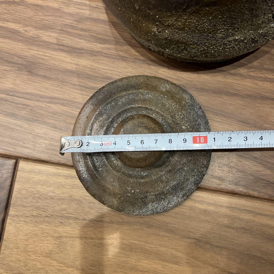 備前焼 水指 茶釜 木箱付き
