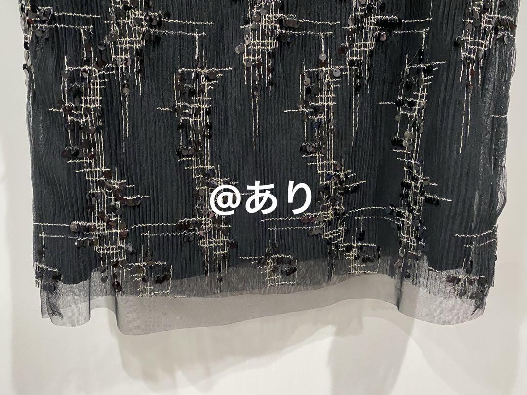 【極美品】celford スパンコールタイトスカート black・36