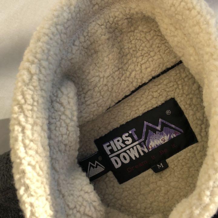 HOT人気 FIRSTDOWN ファーストダウン 裏ボアフリースジャケット グレー MNiAx-m73766866584 高評価