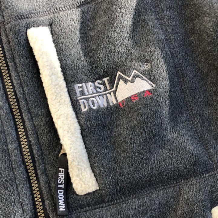 HOT人気 FIRSTDOWN ファーストダウン 裏ボアフリースジャケット グレー MNiAx-m73766866584 高評価