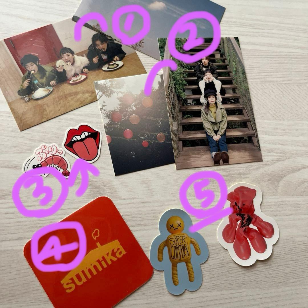 ユニークデザイン ステッカー 5枚セット