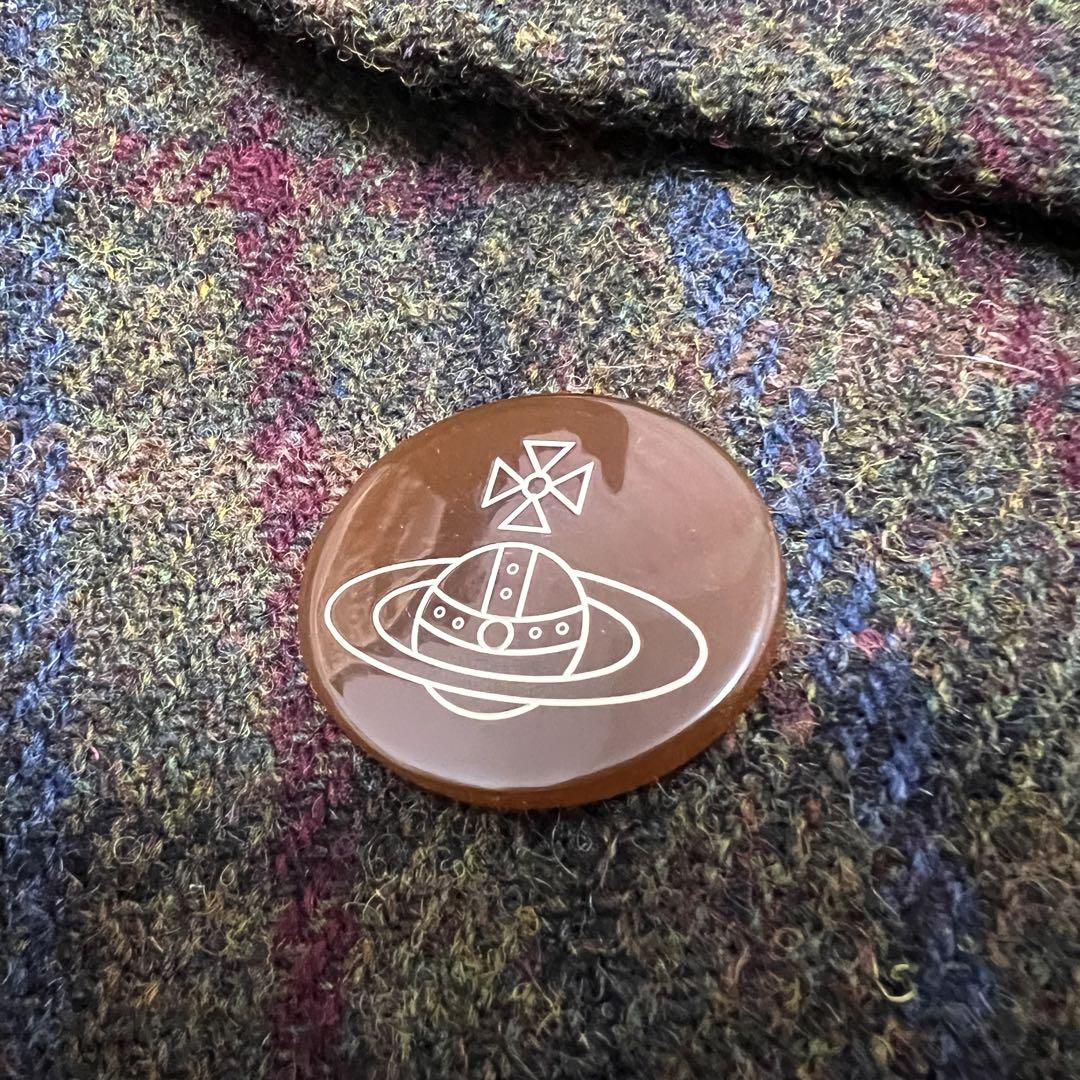 関送込★国内発送 Vivienne Westwood プリンセスコート ﾊﾘｽﾂｲｰﾄﾞ Vivienne Westwoodヴィヴィアン ハリスツイードロングコート