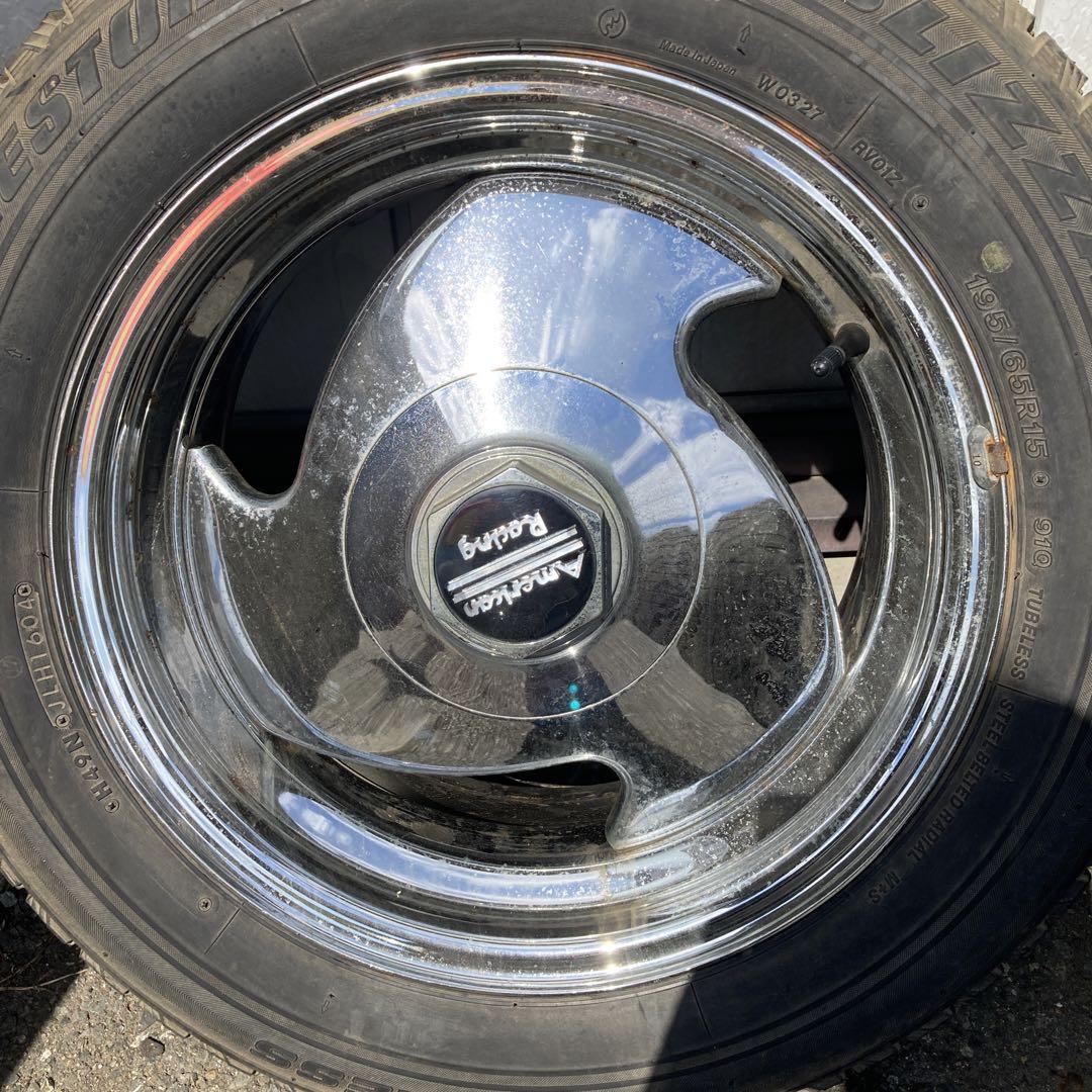 American Racing 15インチ クロームホイール 5スポーク