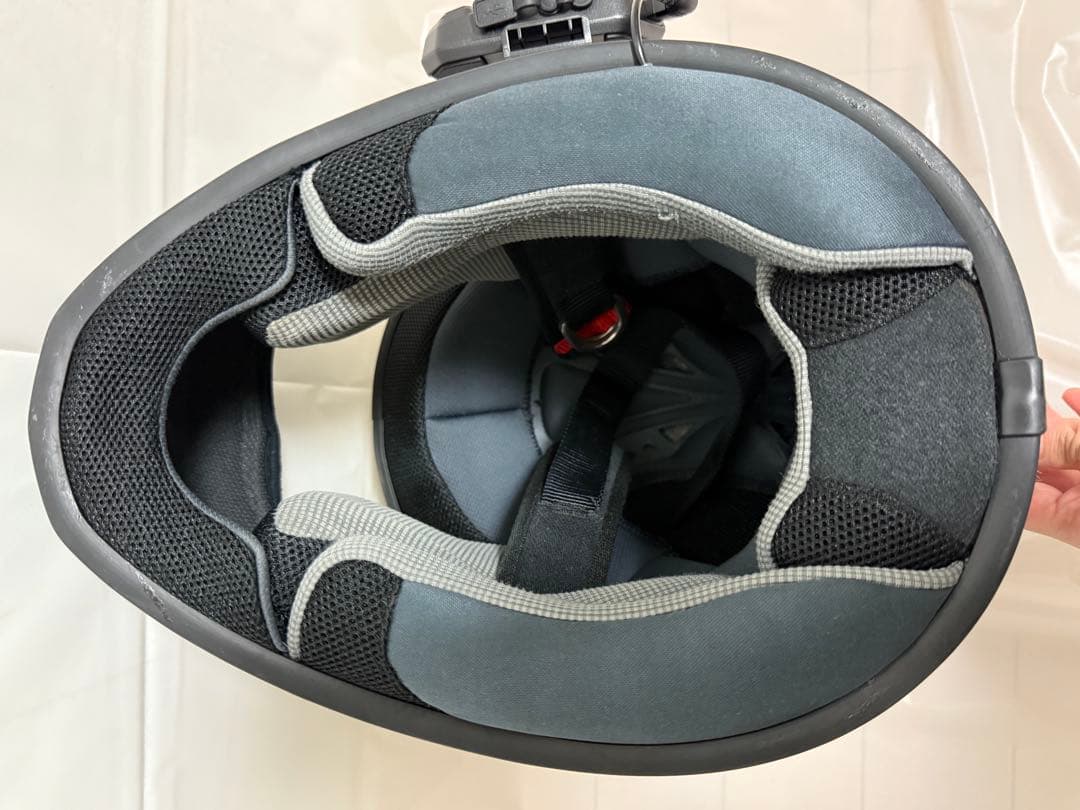 シンプソンフルフェイスヘルメット & M1-S PRO インカム、シールド付き