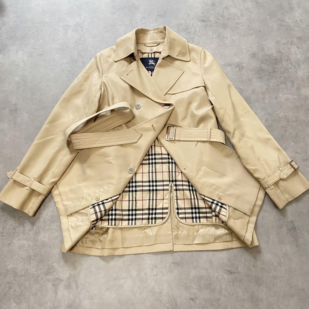 【高級】BURBERRY トレンチコート ノバチェック ライナー付き Z194