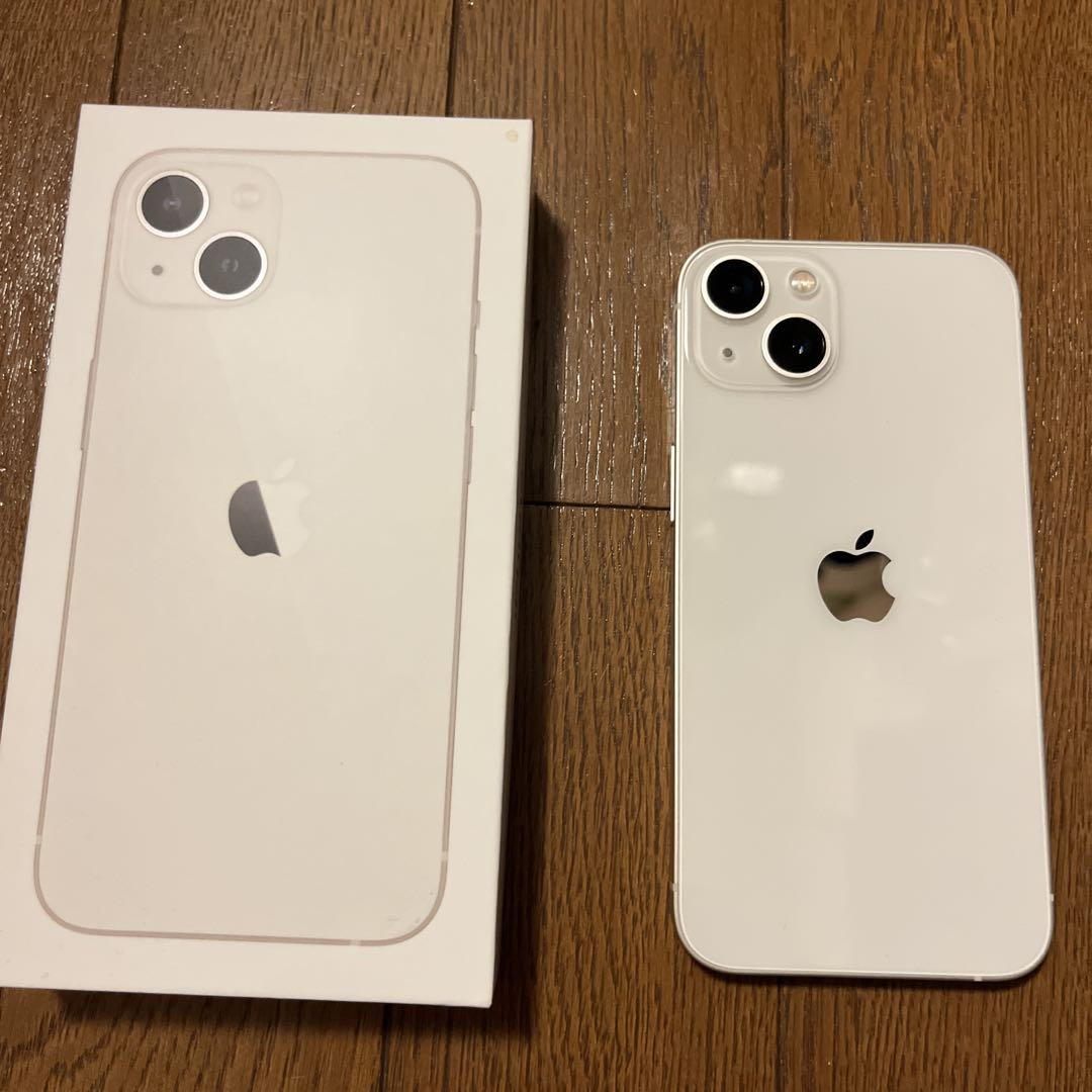 【美品】Apple iPhone 13 128GB スターライト 付属品あり
