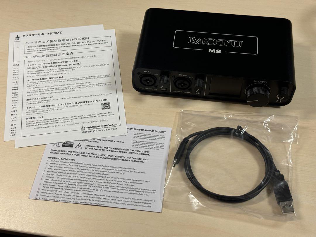 MOTU M2 USBオーディオインターフェイス 画像3