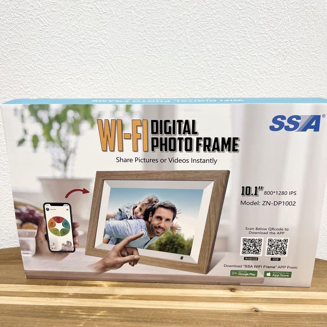 ⭐️デジタルフォトフレーム⭐️Wi-Fi 10.1インチ32GB内蔵人感センサー