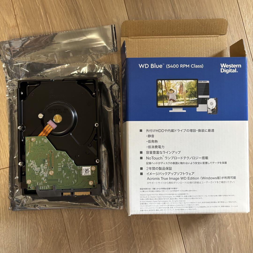 外付けハードディスク・ドライブ WD Blue 6TB HDD 5400RPM WD60EZAZ