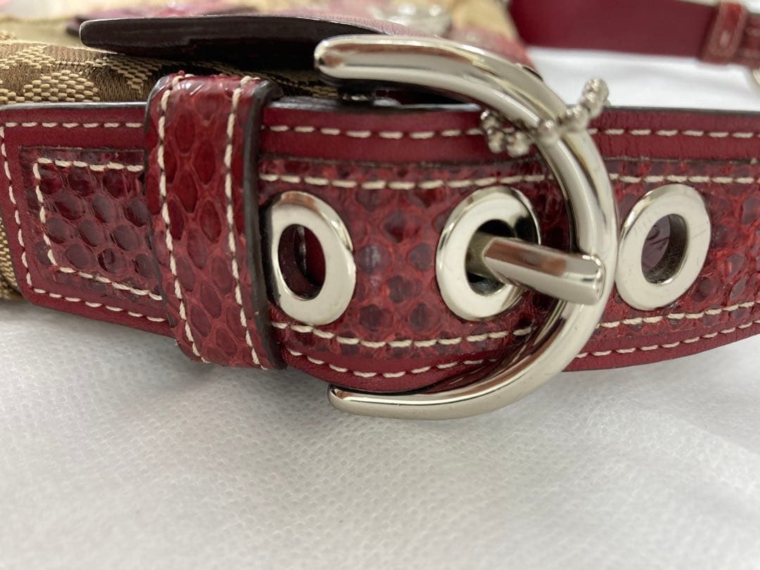 ✨美品✨　コーチ　COACH パイソン　ソーホーワンショルダーバッグ　純正袋付き