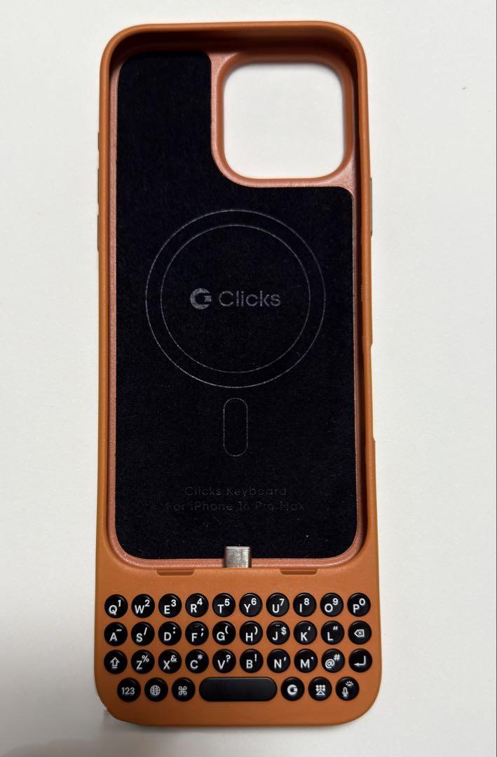 iPhoneアクセサリー Clicks Keyboard for iPhone 16 Pro Max