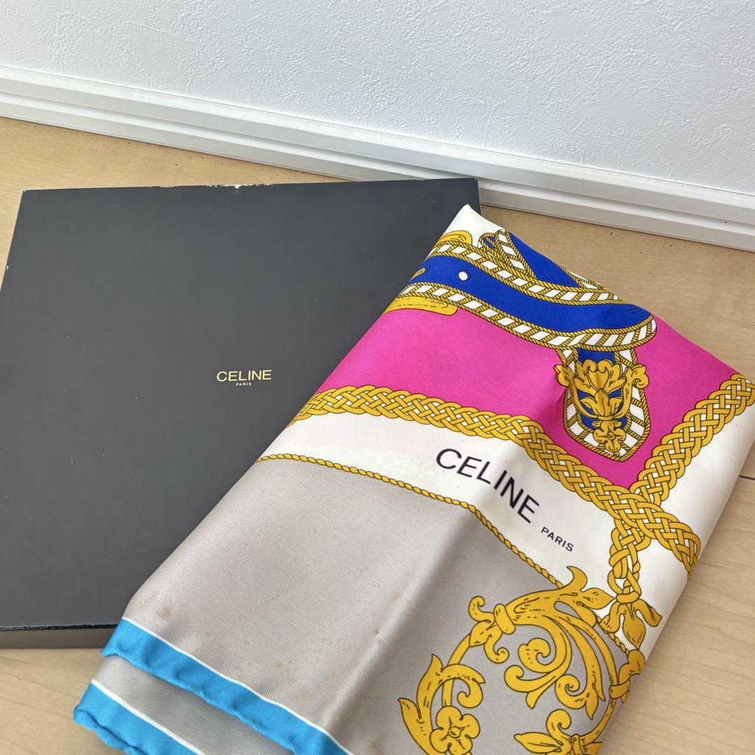 CELINE セリーヌ シルクスカーフ CELINE セリーヌ スカーフ シルク レディース 柄 - メルカリ