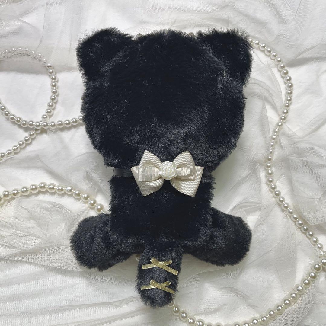 ぬい服 着ぐるみ おすわり 黒猫 16cm販売 中
